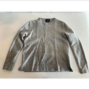 Polo Ralph Lauren Boys Wool Cashmere Sweater size Small Grey Winter Christmas